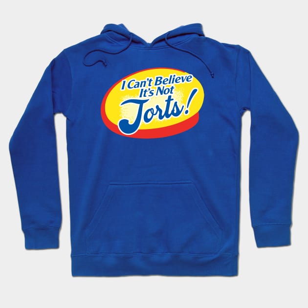 I Can't Believe It's Not Jorts! Hoodie by jadbean